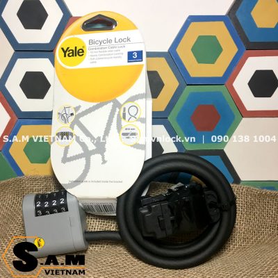 Khóa số dây cáp YALE YCCL2/10/80/1 chiều dài dây thép 0,8m