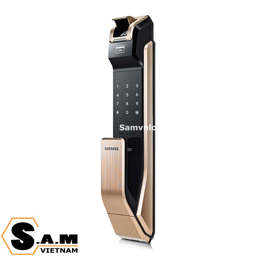 Khóa vân tay Samsung SHS-P718 màu vàng