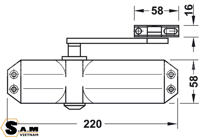 Cùi chỏ hơi Hafele 931.84.239 DCL 11 EN2-3 có dừng