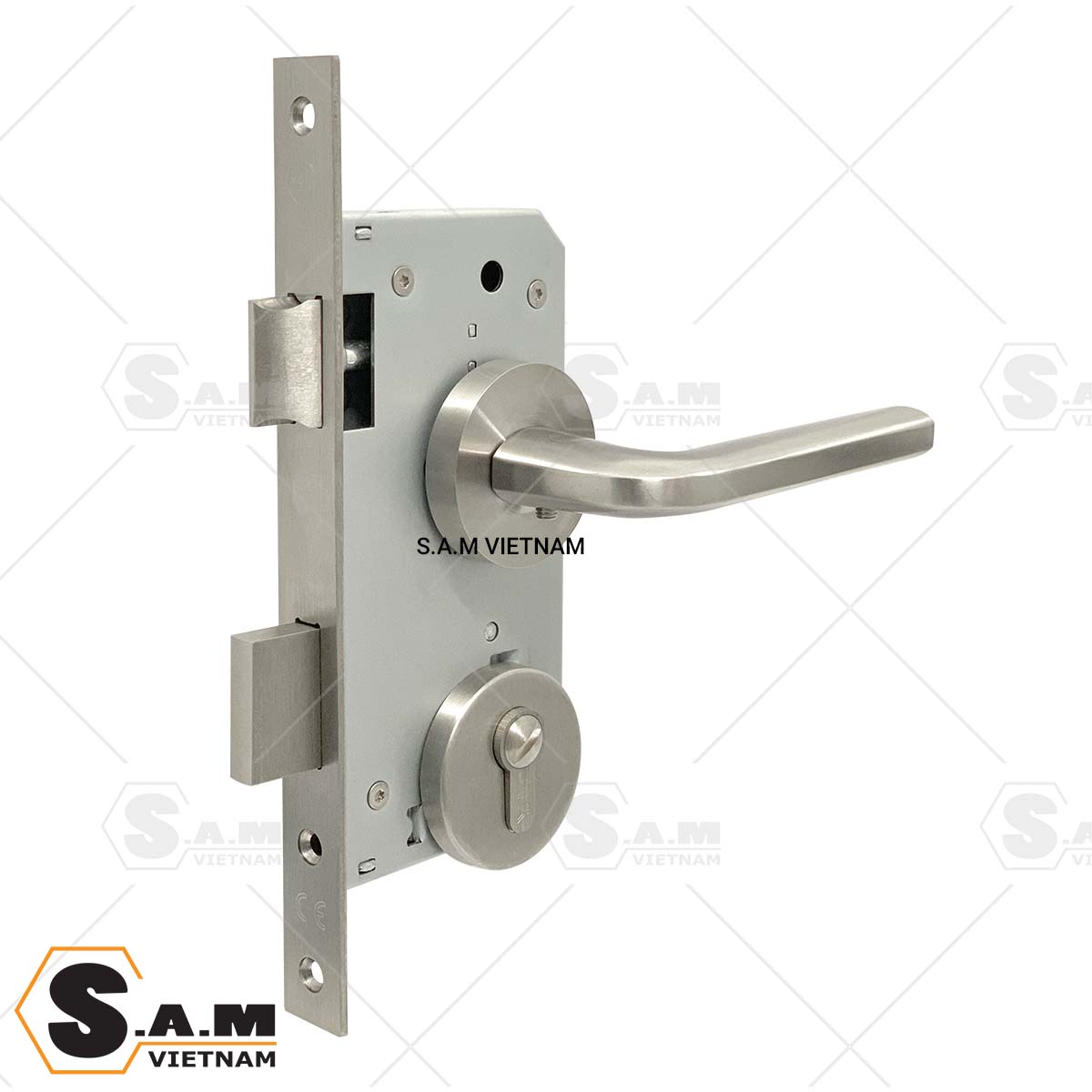 Bộ khóa gạt phân thể vệ sinh Yale YPSL-111 US32D Inox mờ Bộ khóa gạt phân thể vệ sinh Yale YPSL-111 US32D Inox mờ