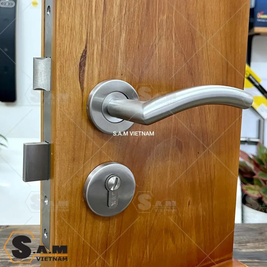 Khóa tay gạt phân thể Yale YTL-070 US32D cửa vệ sinh Khóa tay gạt phân thể Yale YTL-070 US32D cửa vệ sinh