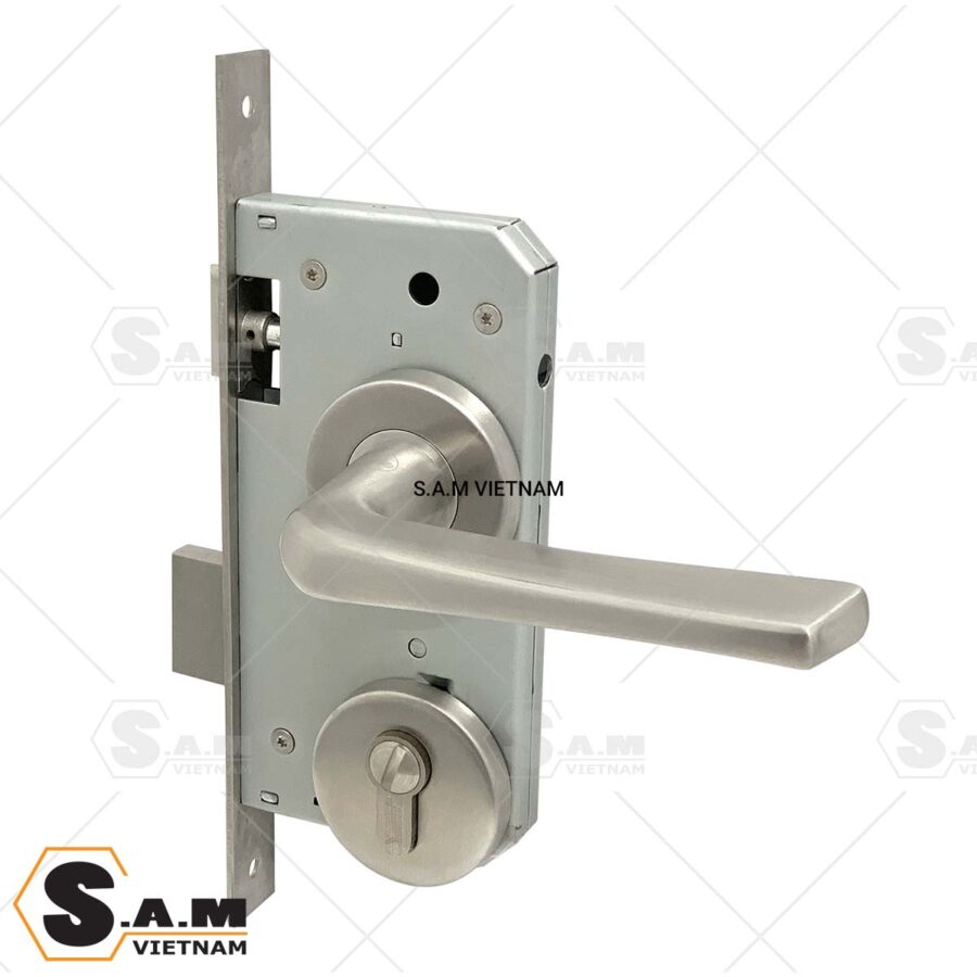 Bộ khóa phân thể Yale YTLH-016 US32D cửa toilet màu Inox mờ