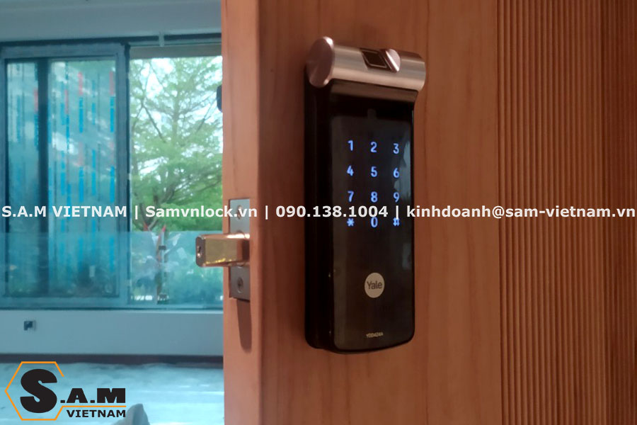 Khóa vân tay deadbolt YALE YDD424A màu Đen