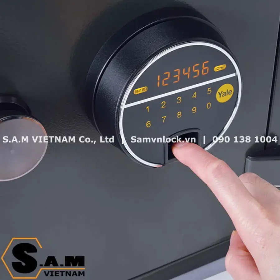 Két sắt điện tử chống cháy vân tay Yale YFM/420/FG2