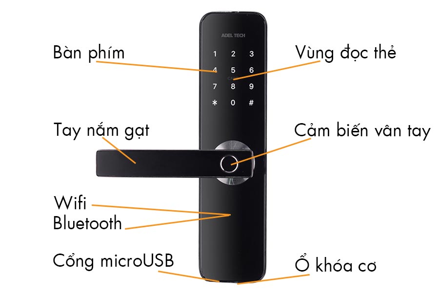 Hướng dẫn sử dụng khóa Adel Tech