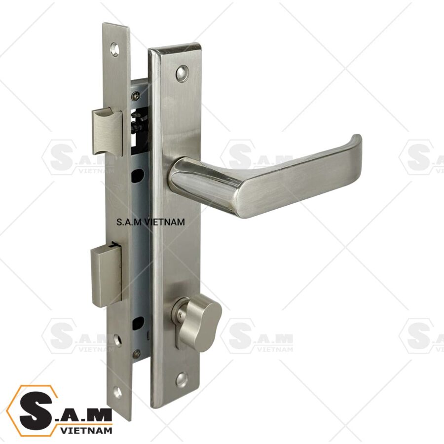 Khóa tay gạt cửa nhôm sắt Pasini N 9783-2 Khóa tay gạt cửa nhôm sắt Pasini N 9783-2