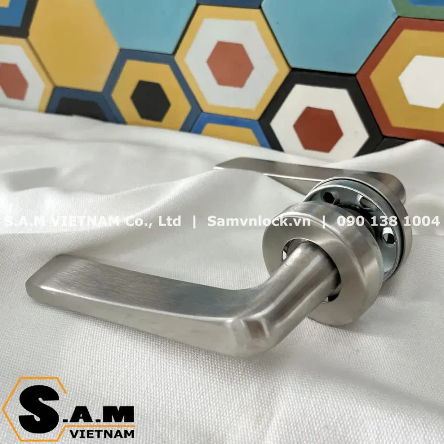 Cặp tay nắm gạt đế rời Yale YTLH-016 US32D Inox rỗng