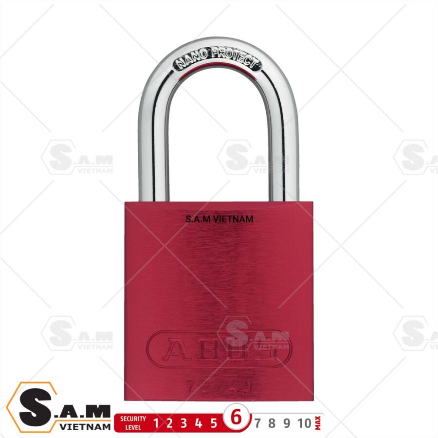 Khóa bấm Abus Love Lock 72/40 màu đỏ
