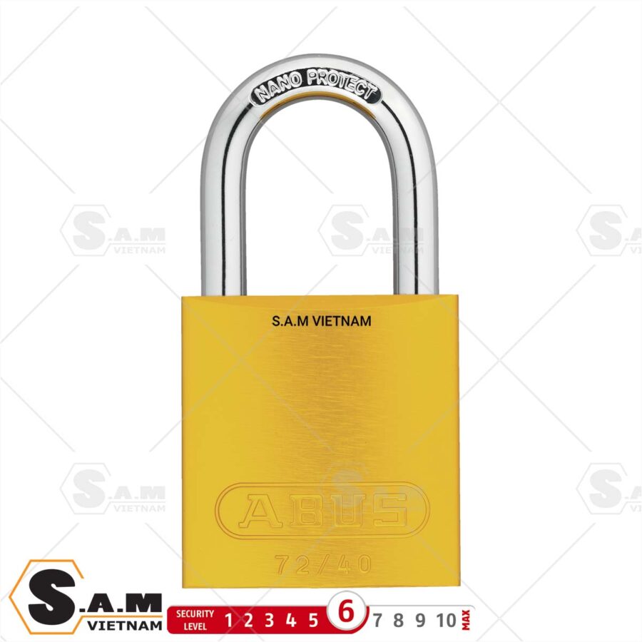 Khóa cầu Abus Love Lock 72/40 màu vàng