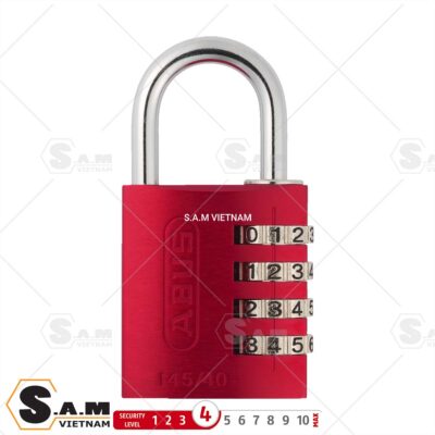 Khóa móc số Abus 145/40 series màu đỏ