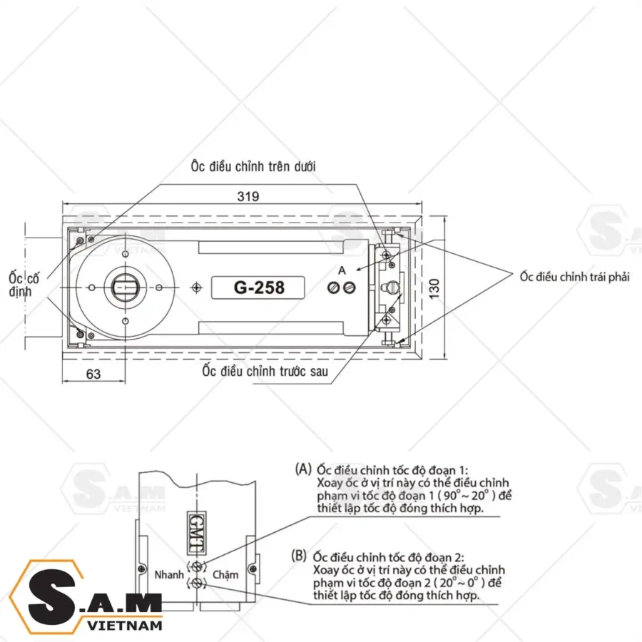 Thông số kích thước GMT G-258
