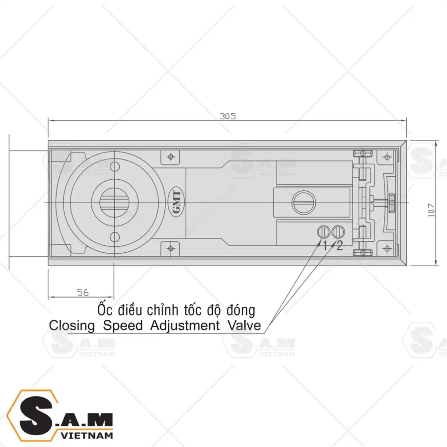 Thông số kích thước GMT NH-233